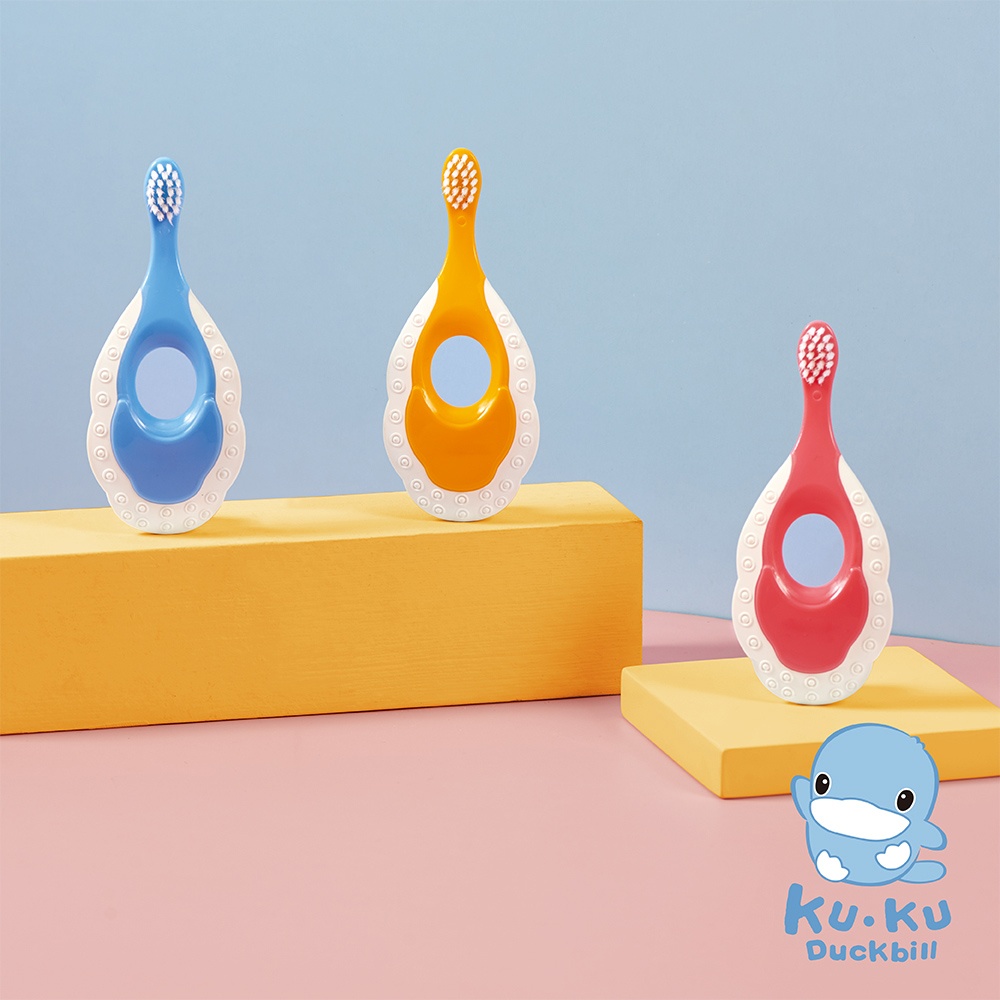 Bàn chải đánh răng cho bé KuKu KU1183 (0-3 tuổi) (Màu ngẫu nhiên) hình 1