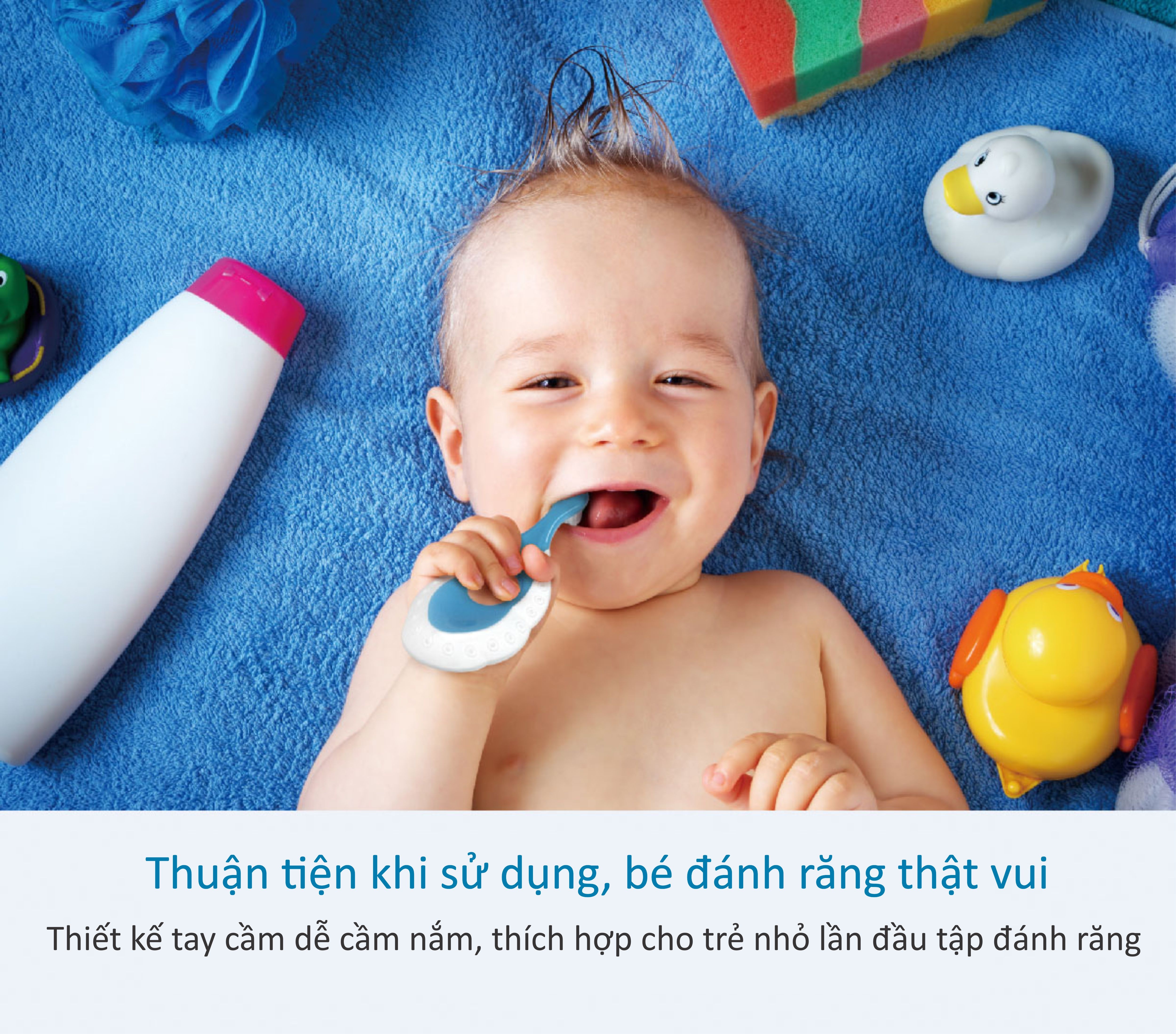 Bàn chải đánh răng cho bé KuKu KU1183 (0-3 tuổi) (Màu ngẫu nhiên) hình 6