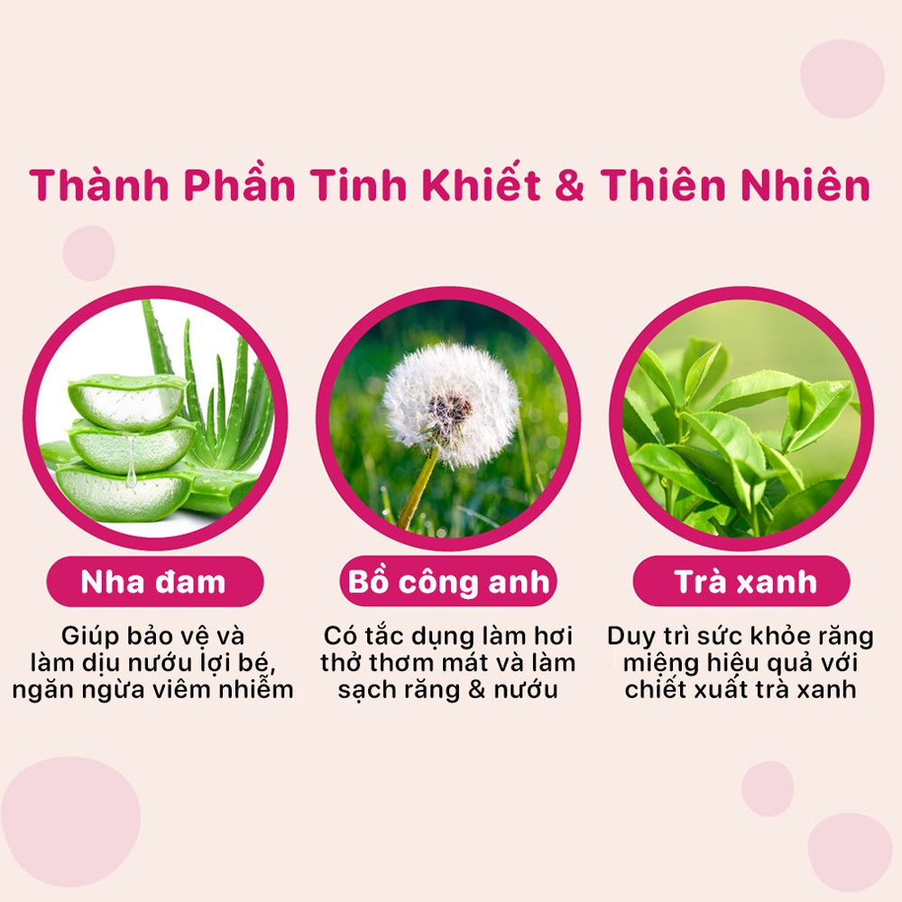 Kem đánh răng Bzu Bzu cho bé trên 0-3 tuổi (50g) hình 5