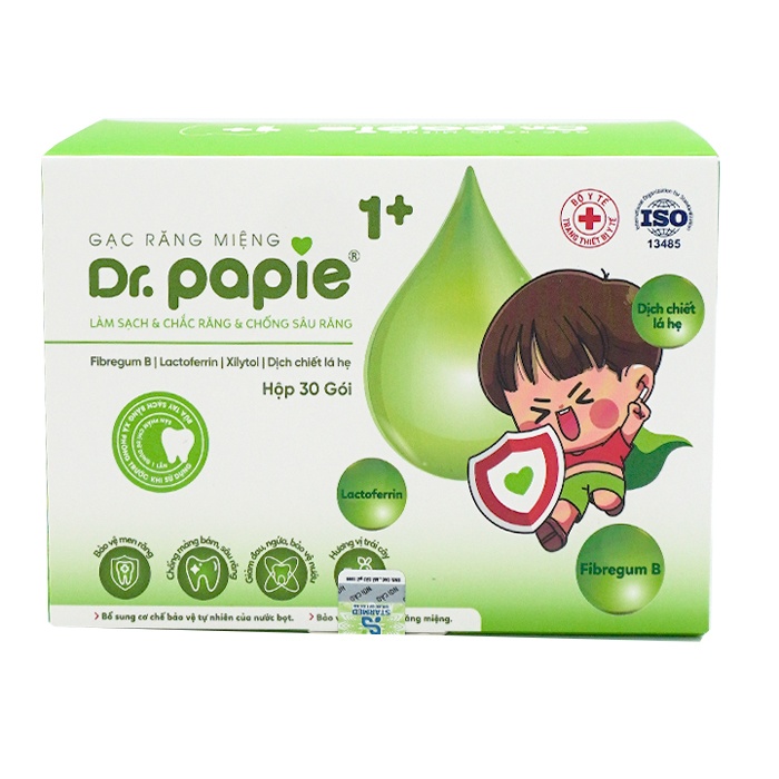 Gạc răng miệng Dr Papie 30pcs hình 1