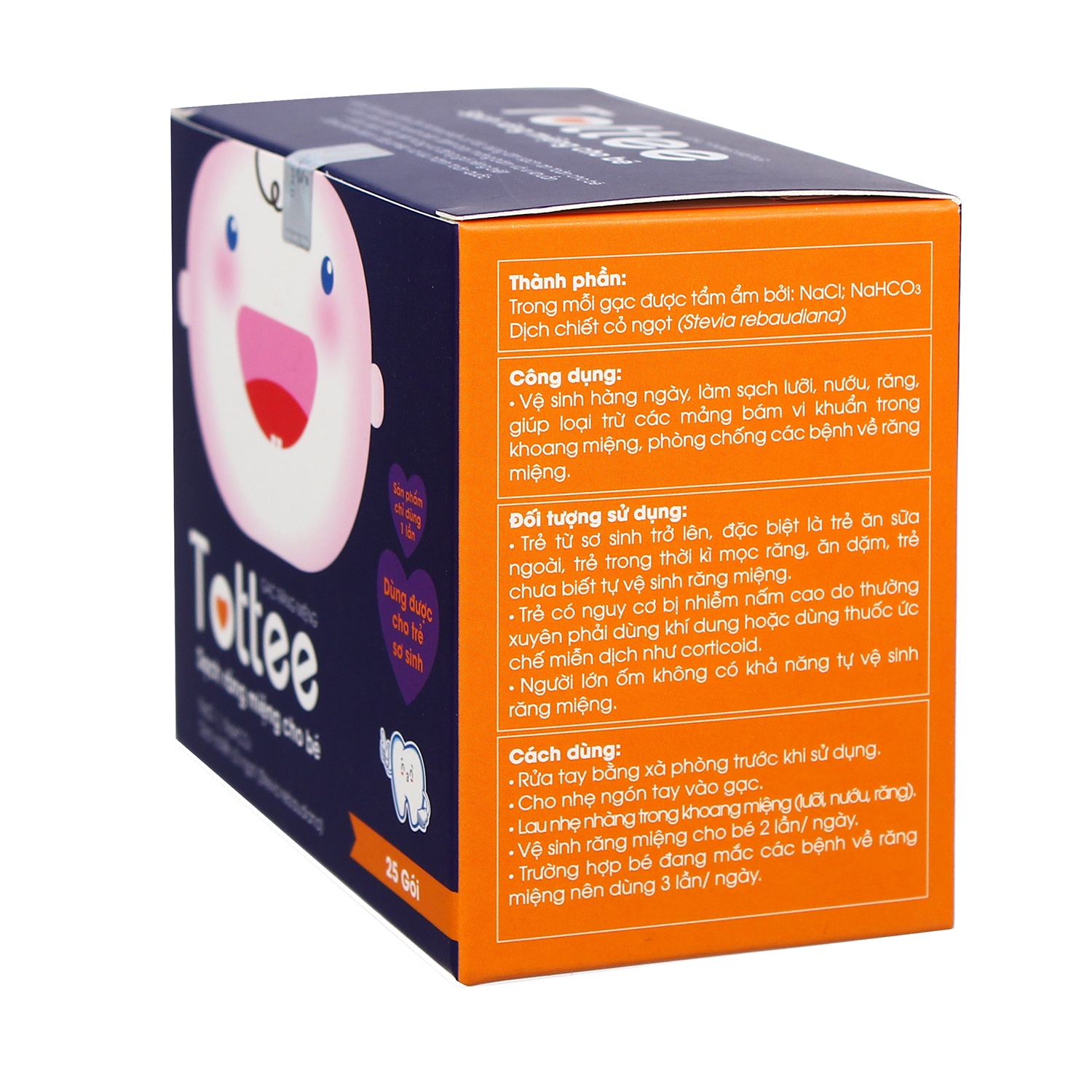 Gạc rơ lưỡi Tottee 25pcs hình 2