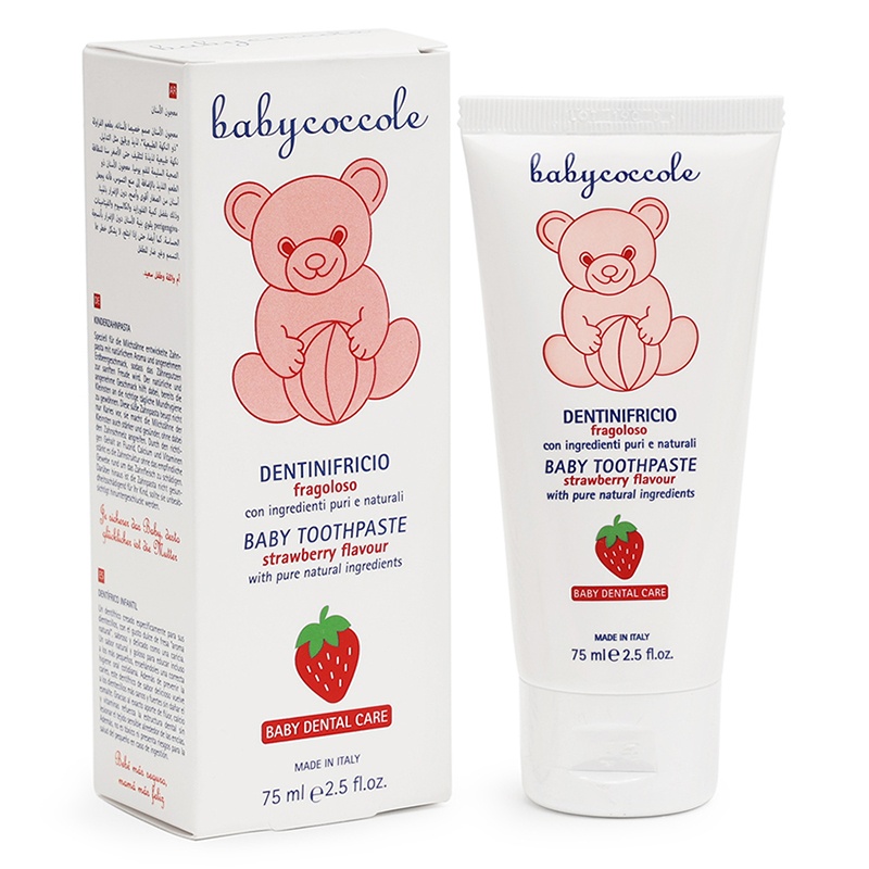 Kem đánh răng Babycoccole hương dâu 75ml 12M+ hình 1