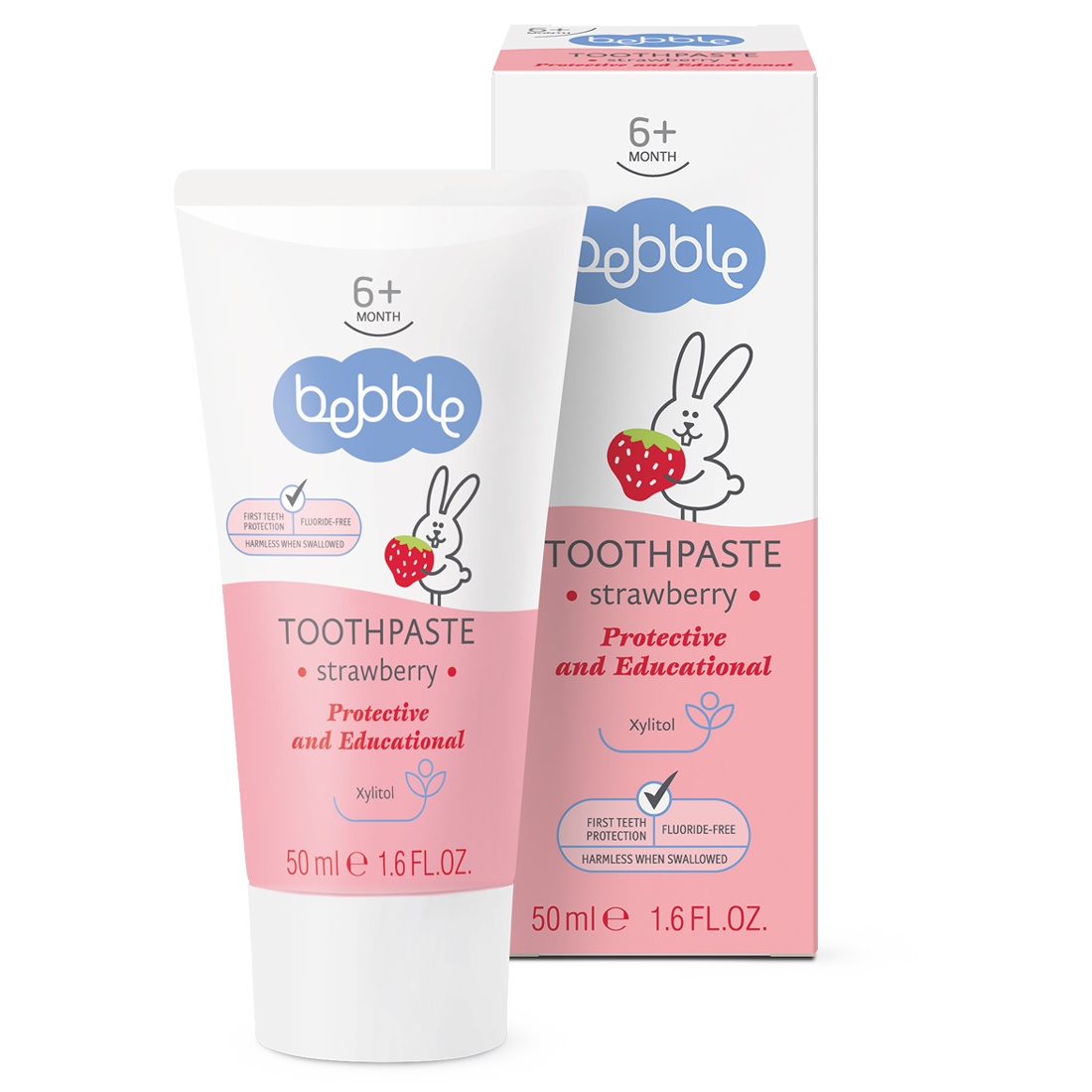 Kem đánh răng Bebble hương dâu 50g hình 1