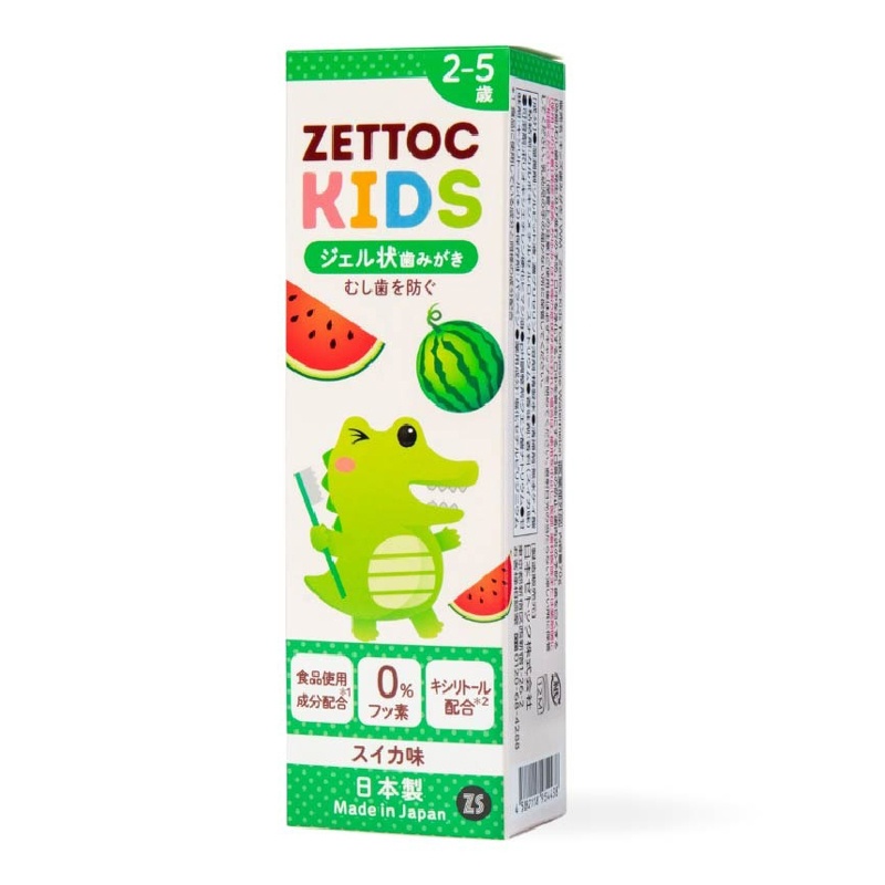 Kem đánh răng Zettoc 70gr vị dưa hấu dành cho bé 2-5Y