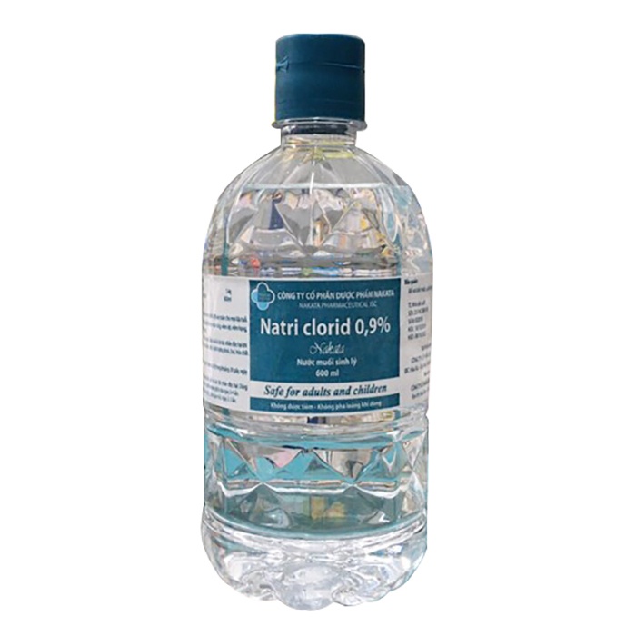 Nước muối sinh lý Nakata Natriclorid 600ml hình 1
