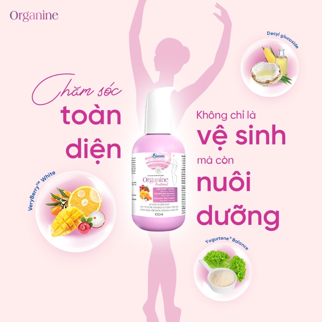 Dung dịch vệ sinh thảo dược cho mẹ Organine 100ml hình 2