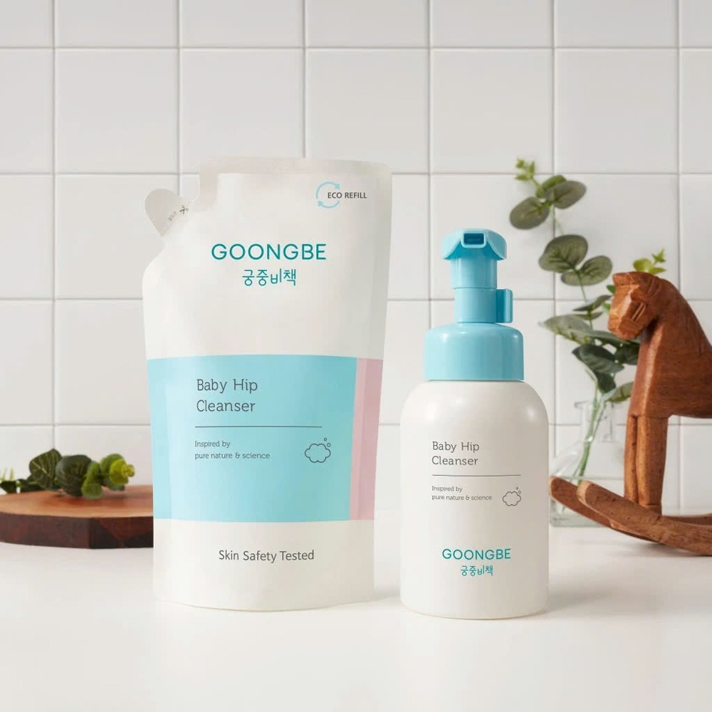 Dung dịch vệ sinh tạo bọt cho bé Goongbe 300ml 0M+