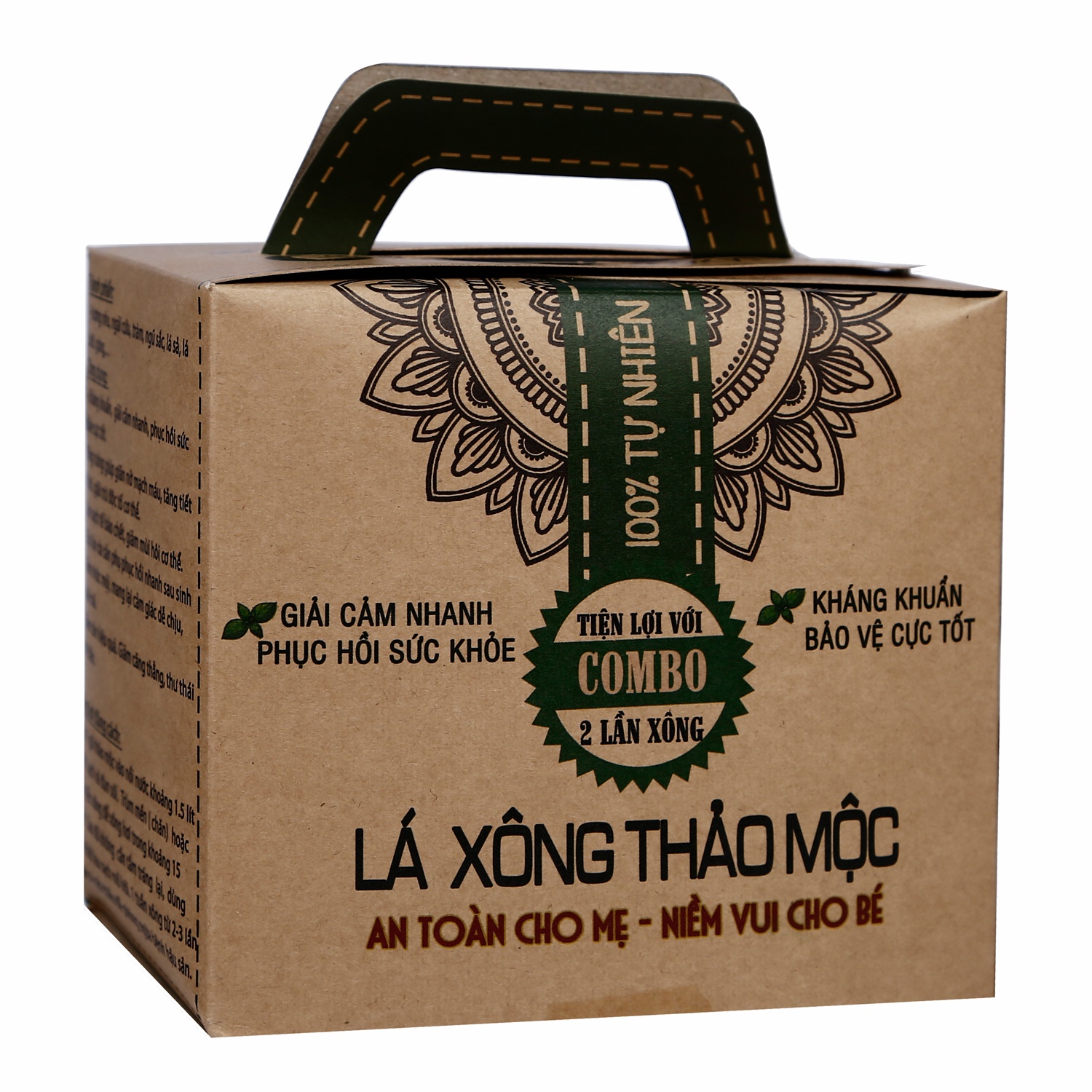 Lá xông thảo mộc Mệ Đoan 200gr hình 1