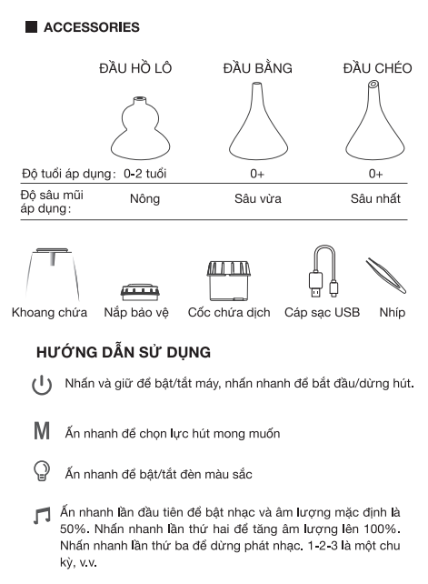 Máy hút mũi điện tử KidsPlaza Smart Love K102 hình 2