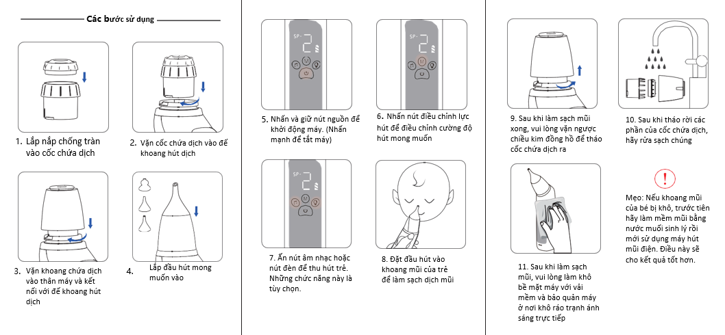 Máy hút mũi điện tử KidsPlaza Smart Love K102 hình 4