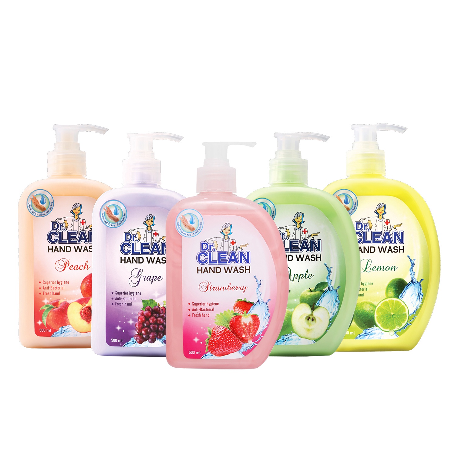 Nước rửa tay an toàn Dr. Clean 500ml hình 3