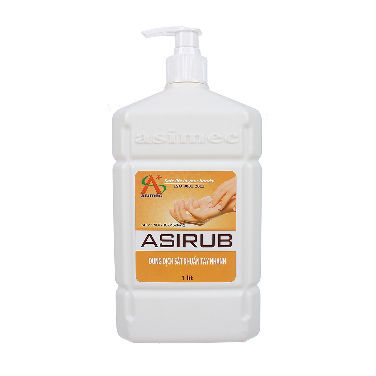 Nước rửa tay khô sát khuẩn Asirub Chai 1000ml  hình 1