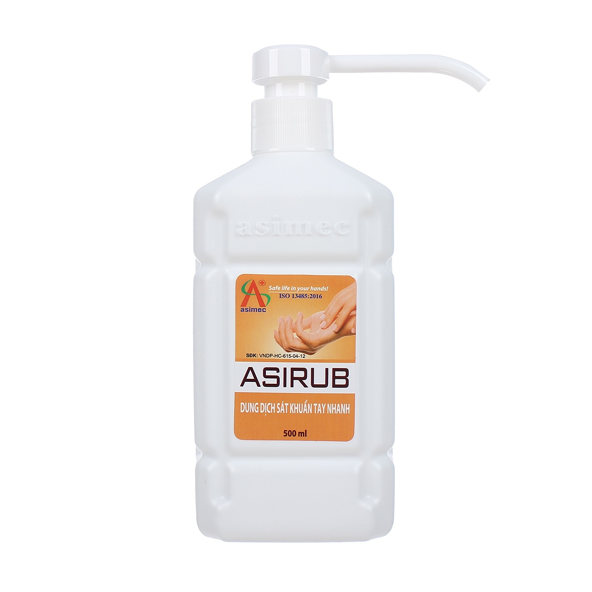 Nước rửa tay khô sát khuẩn Asirub Chai 500ml  hình 1