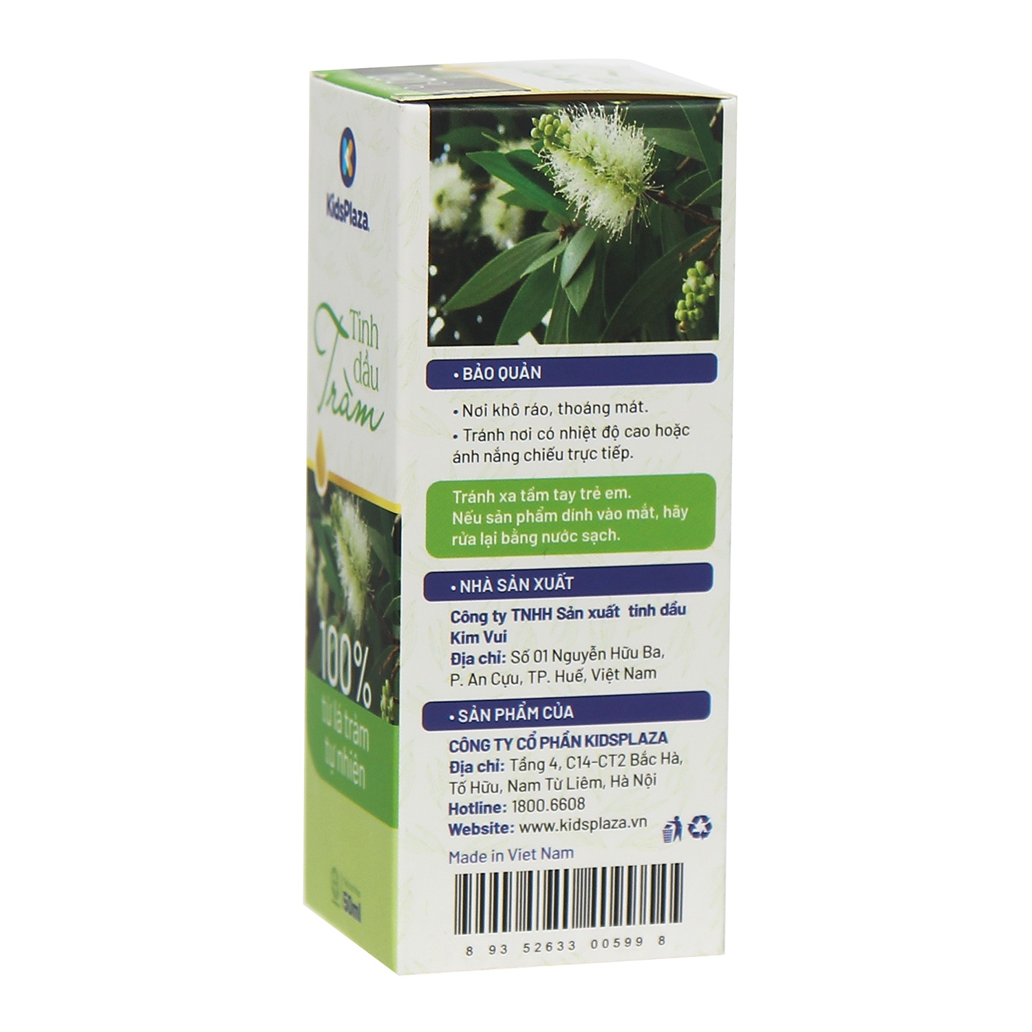 Tinh dầu tràm nguyên chất KidsPlaza 50ml hình 2