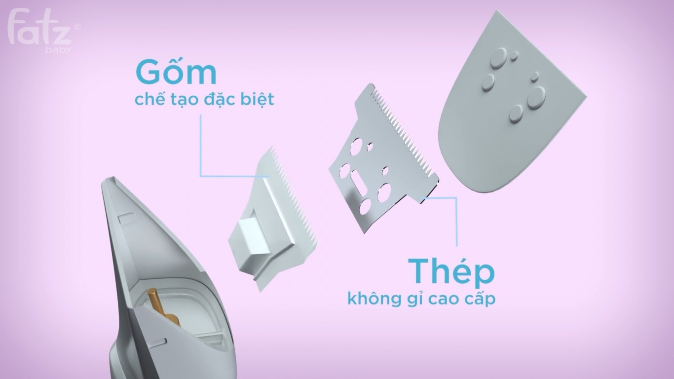 Lưỡi dao cắt tóc cho bé bằng gốm và thép không gỉ