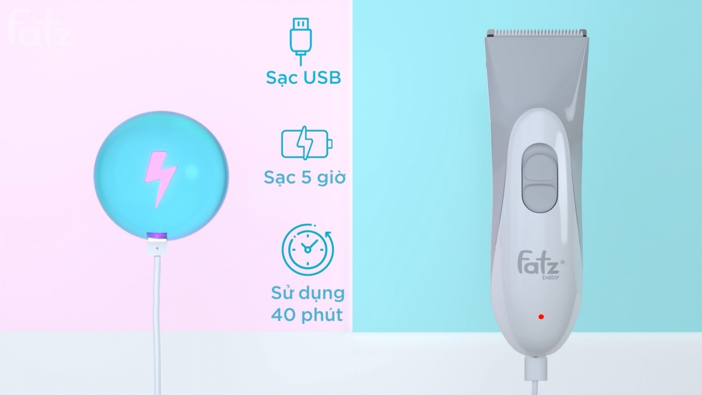 Tông đơ cắt tóc không dây có thể sạc bằng ổ USB