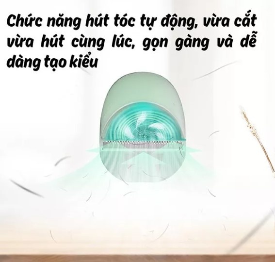 Tông đơ cắt tóc cho bé Misuta có chức năng hút tóc thừa