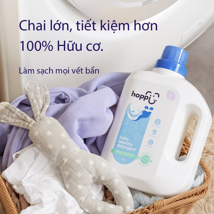Đặc điểm nổi bật của nước giặt Hoppi 1.8l với dung tích lớn vô cùng tiện lợi