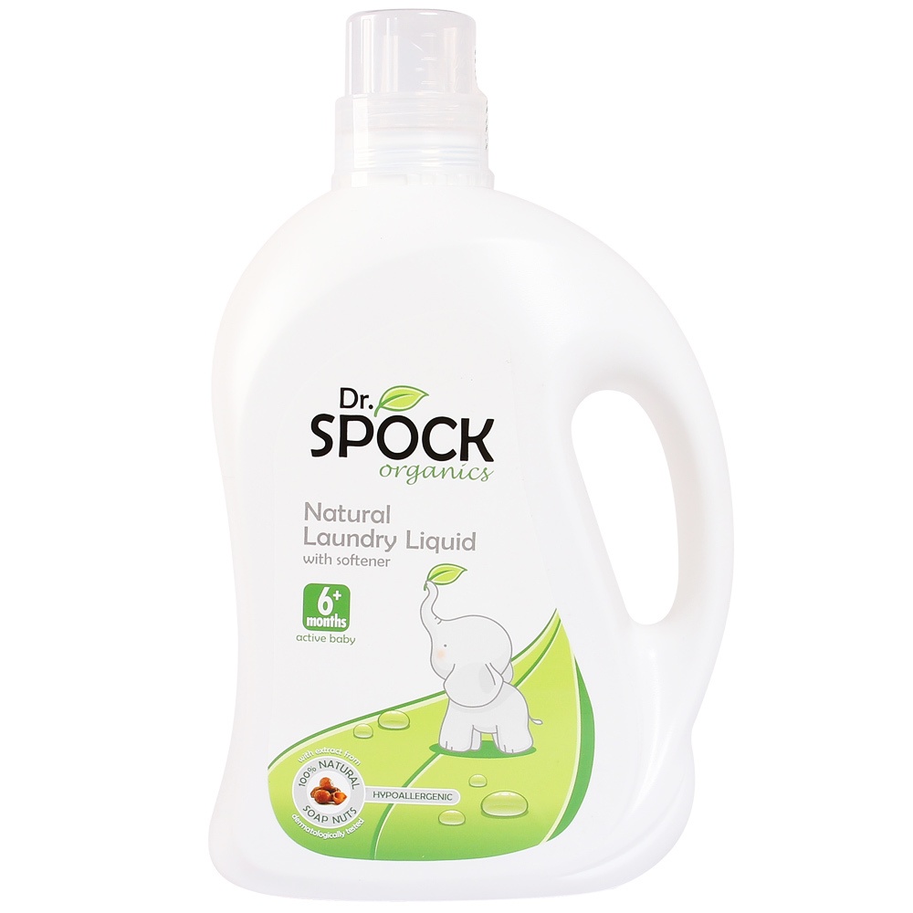Nước giặt xả Dr Spock 6m+ 2000ml hình 1