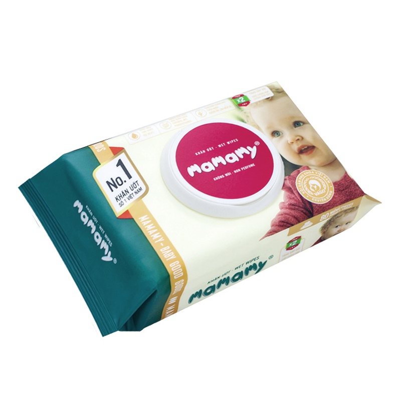 Khăn ướt Mamamy 80 miếng (có nắp) hình 1