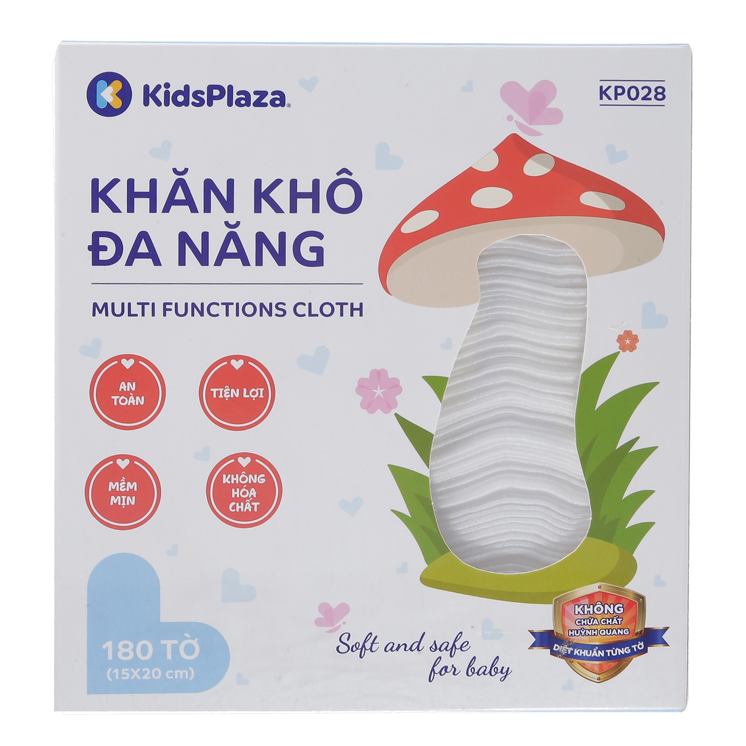 Khăn khô đa năng KidsPlaza 180pcs KP028 hình 1