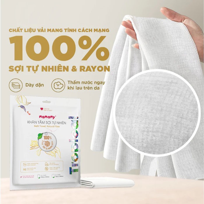 Khăn mặt viên nén Mamamy 240x200mm 25 viên hình 3