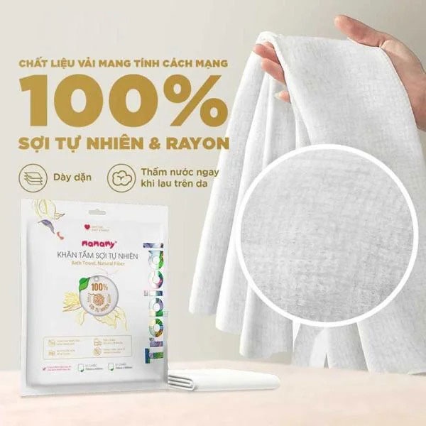 Khăn tắm viên nén Mamamy 700x1400mm  hình 2