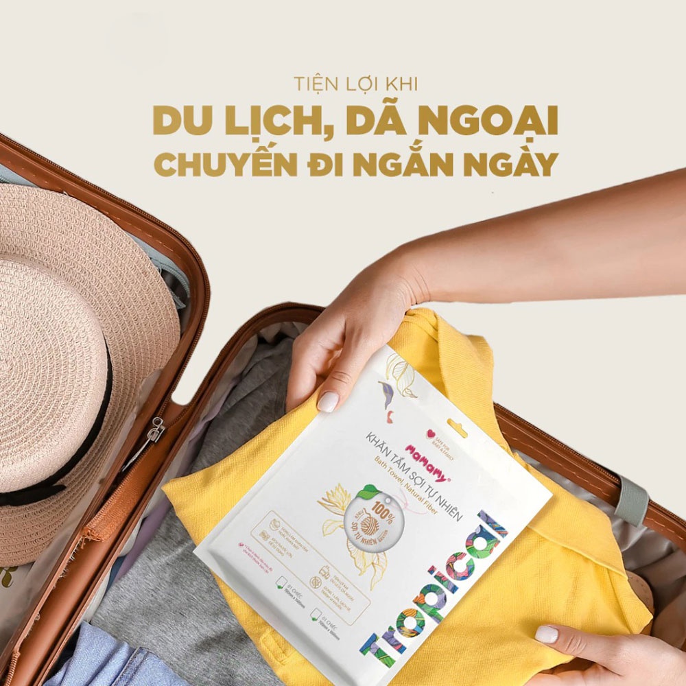 Khăn tắm viên nén Mamamy 700x1400mm  hình 4