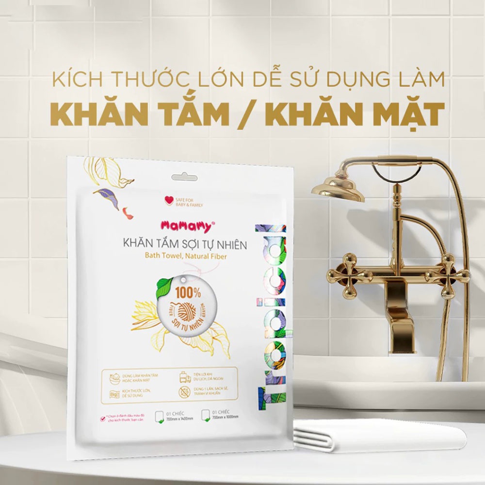 Khăn tắm viên nén Mamamy 700x1400mm  hình 5