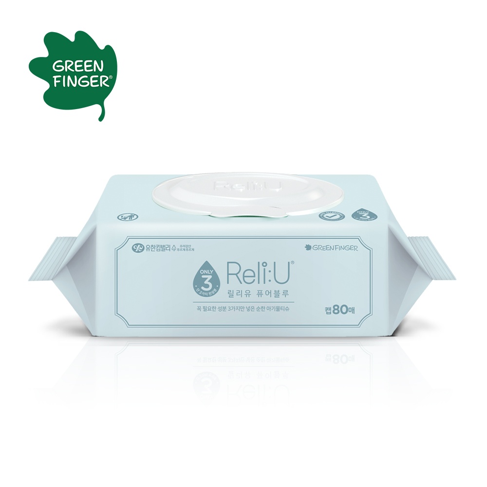 Khăn ướt Greenfinger 80pcs (Xanh da trời) hình 1