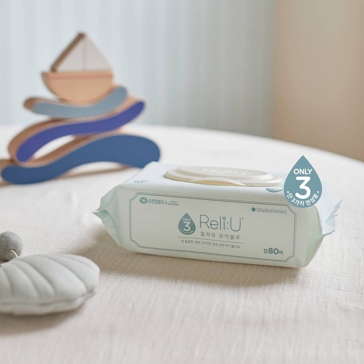 Khăn ướt Greenfinger 80pcs (Xanh da trời) hình 3