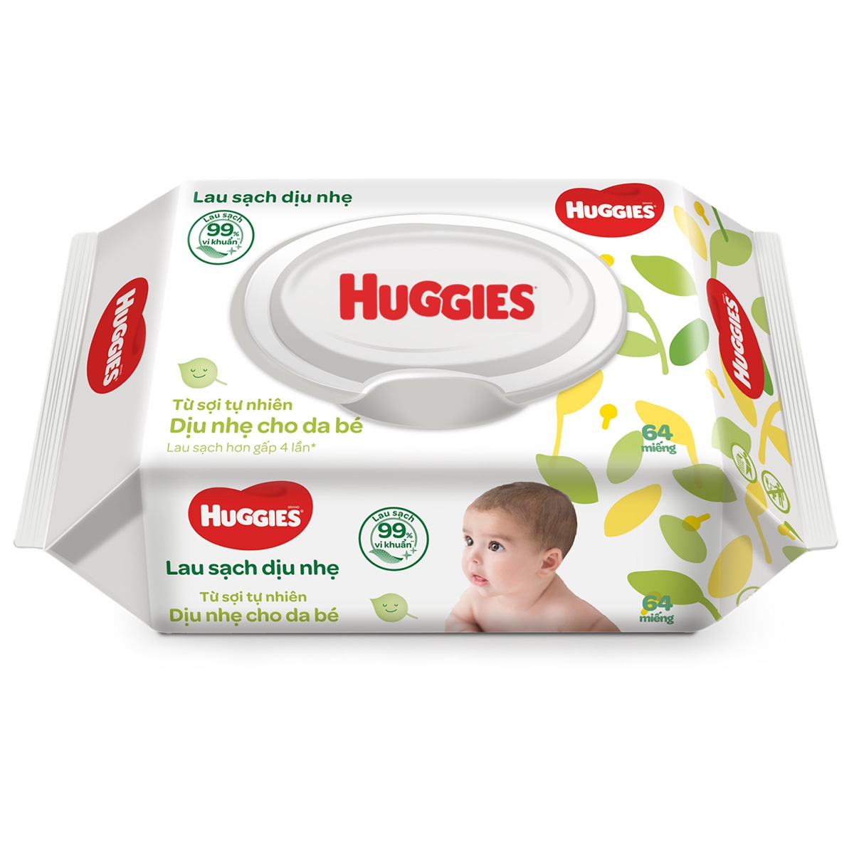 Khăn ướt Huggies Gold 64pcs hình 1