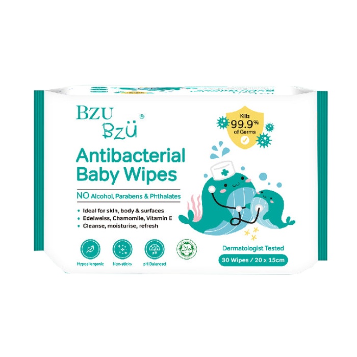 Khăn ướt kháng khuẩn Bzubzu 30 tờ