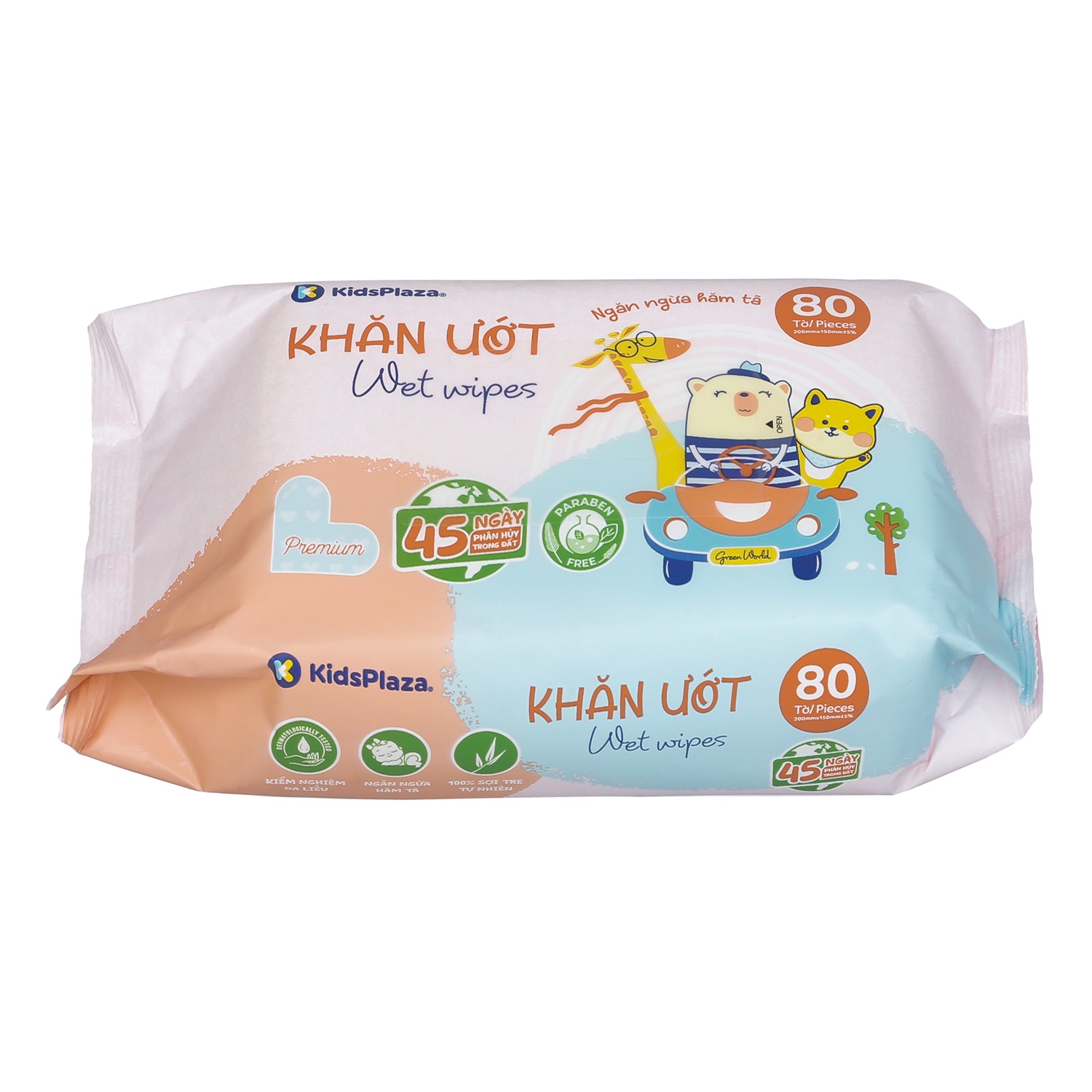 Khăn ướt KidsPlaza Premium 80 tờ