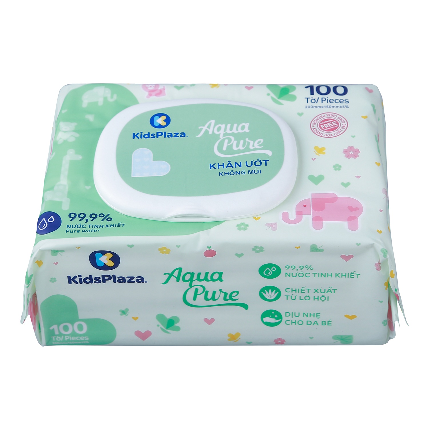 Khăn ướt tinh khiết KidsPlaza 100 tờ hình 3