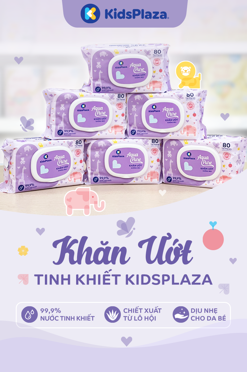 Khăn ướt tinh khiết KidsPlaza 80 tờ hình 1