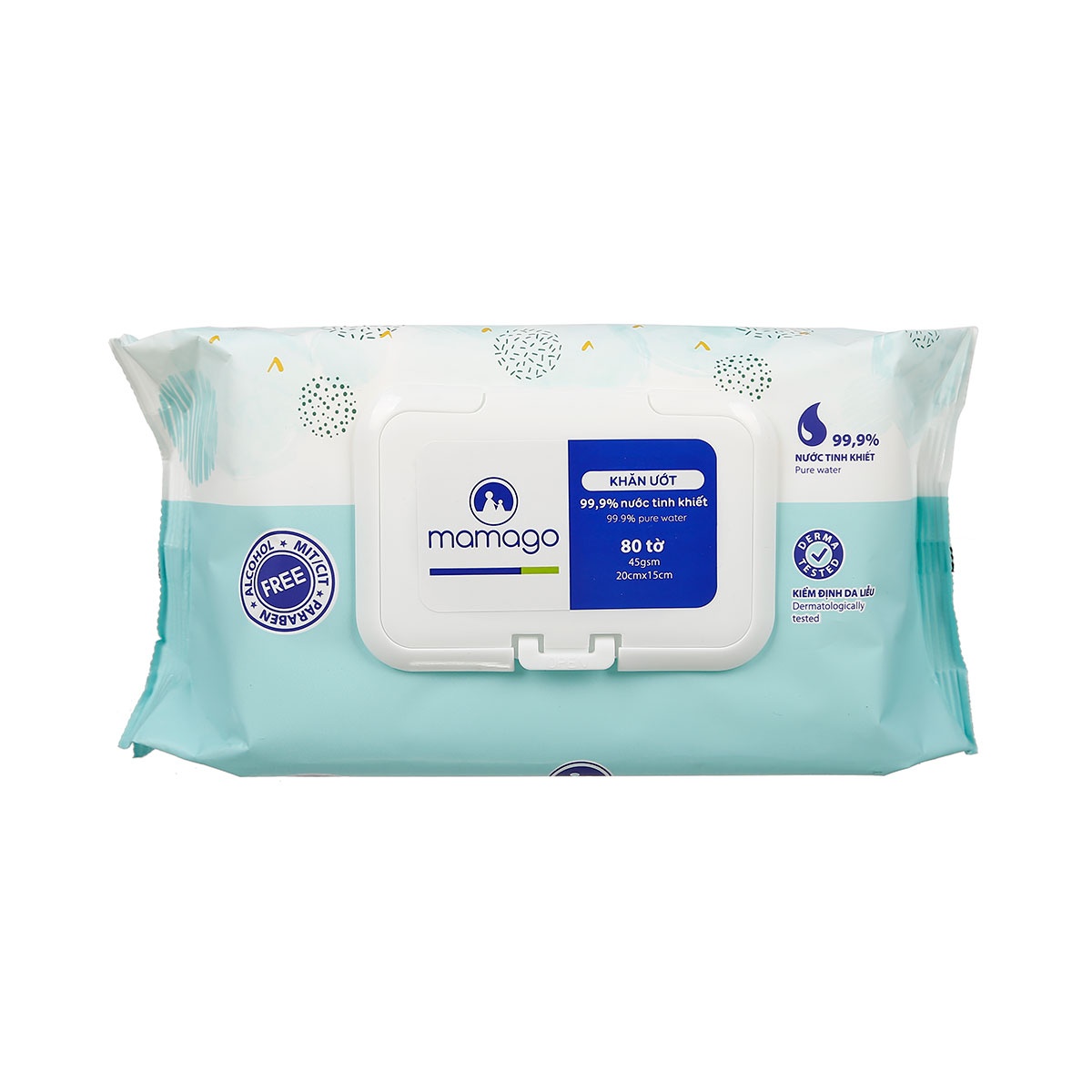 Khăn ướt tinh khiết Mamago 80pcs MMG Khăn ướt tinh khiết Mamago 80pcs MMG hình 4