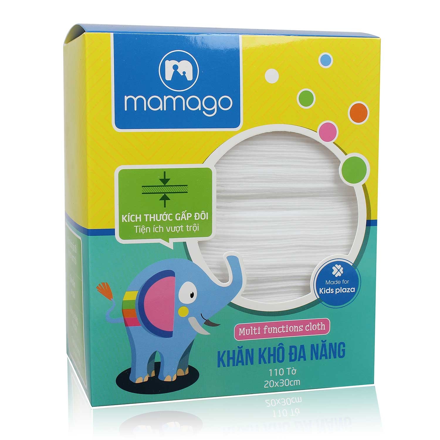 Khăn vải khô đa năng Mamago 110pcs hình 3