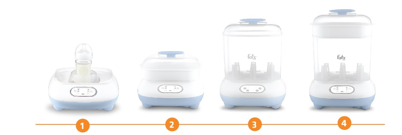 Máy tiệt trùng Fatzbaby sấy khô và hâm sữa điện tử 4in1 hình 4