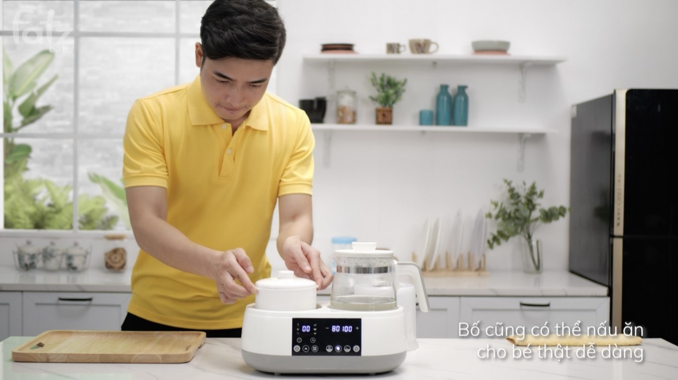 Máy đa năng điện tử tiệt trùng, hâm sữa, đun nước nóng Multimax 1 Fatzbaby FB9002SJ hình 8
