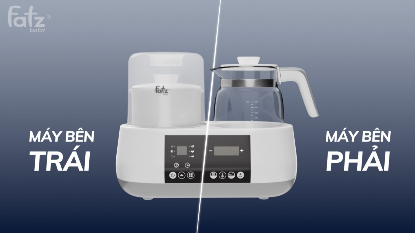Máy đa năng điện tử tiệt trùng, hâm sữa, đun nước nóng Multimax 1 Fatzbaby FB9002SJ hình 1