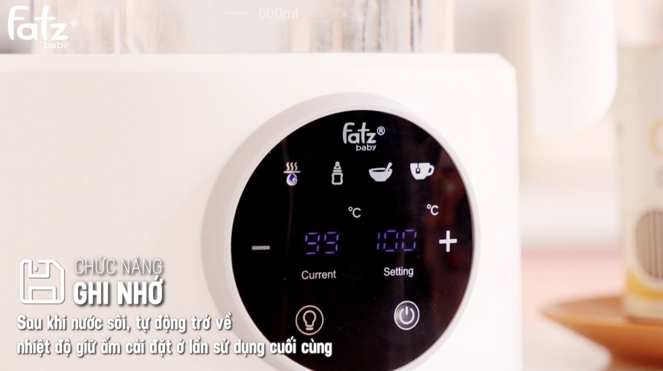 Máy đun và hâm nước pha sữa điện tử Fatzbaby 1200ml hình 6