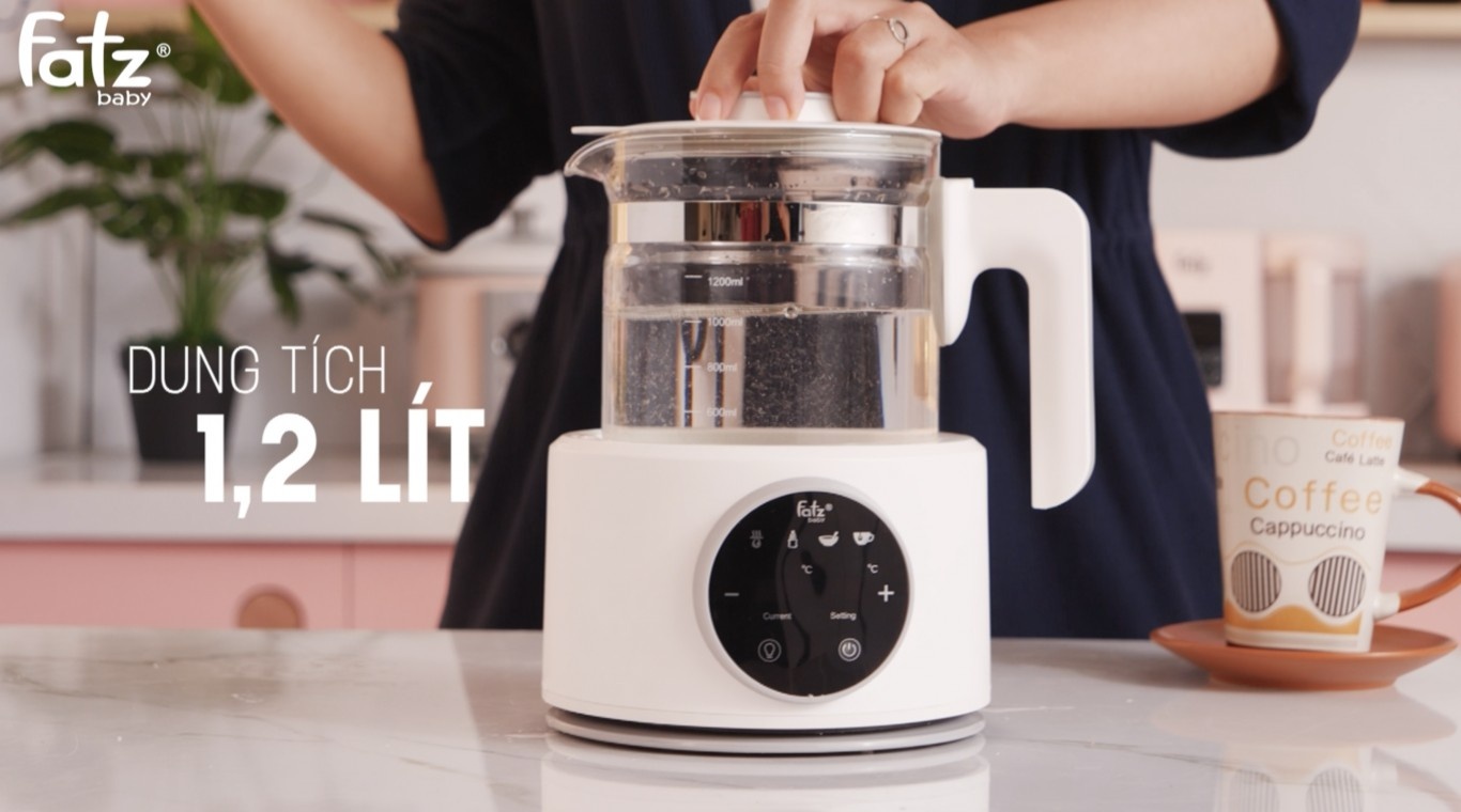 Máy đun và hâm nước pha sữa điện tử Fatzbaby 1200ml hình 4