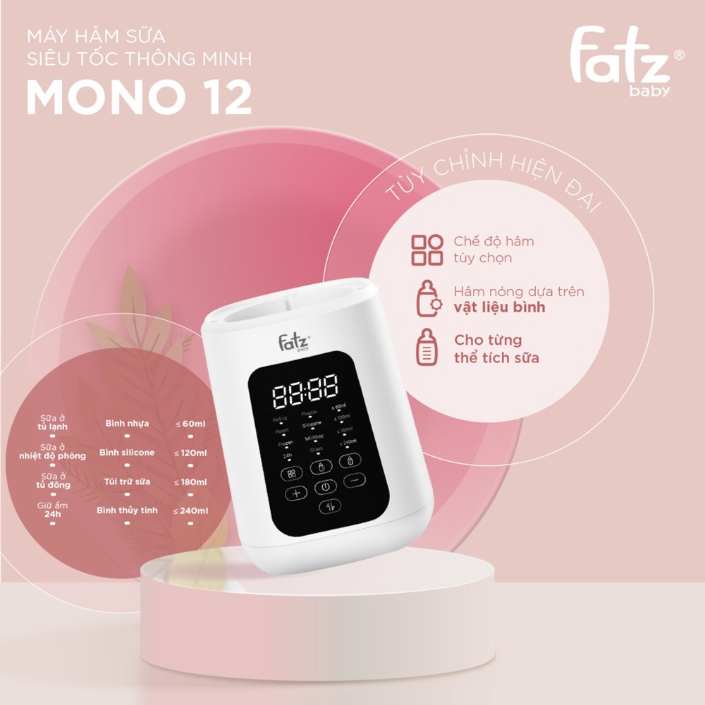 Máy hâm sữa siêu tốc Mono 12 FB3011KB hình 2