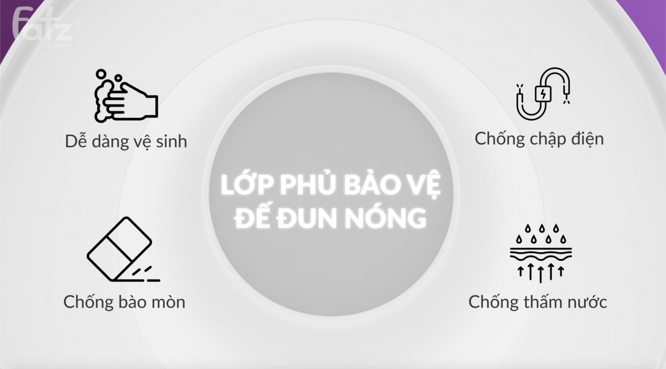 Máy hâm sữa và tiệt trùng Mono 6 Fatzbaby FB3001TN hình 3