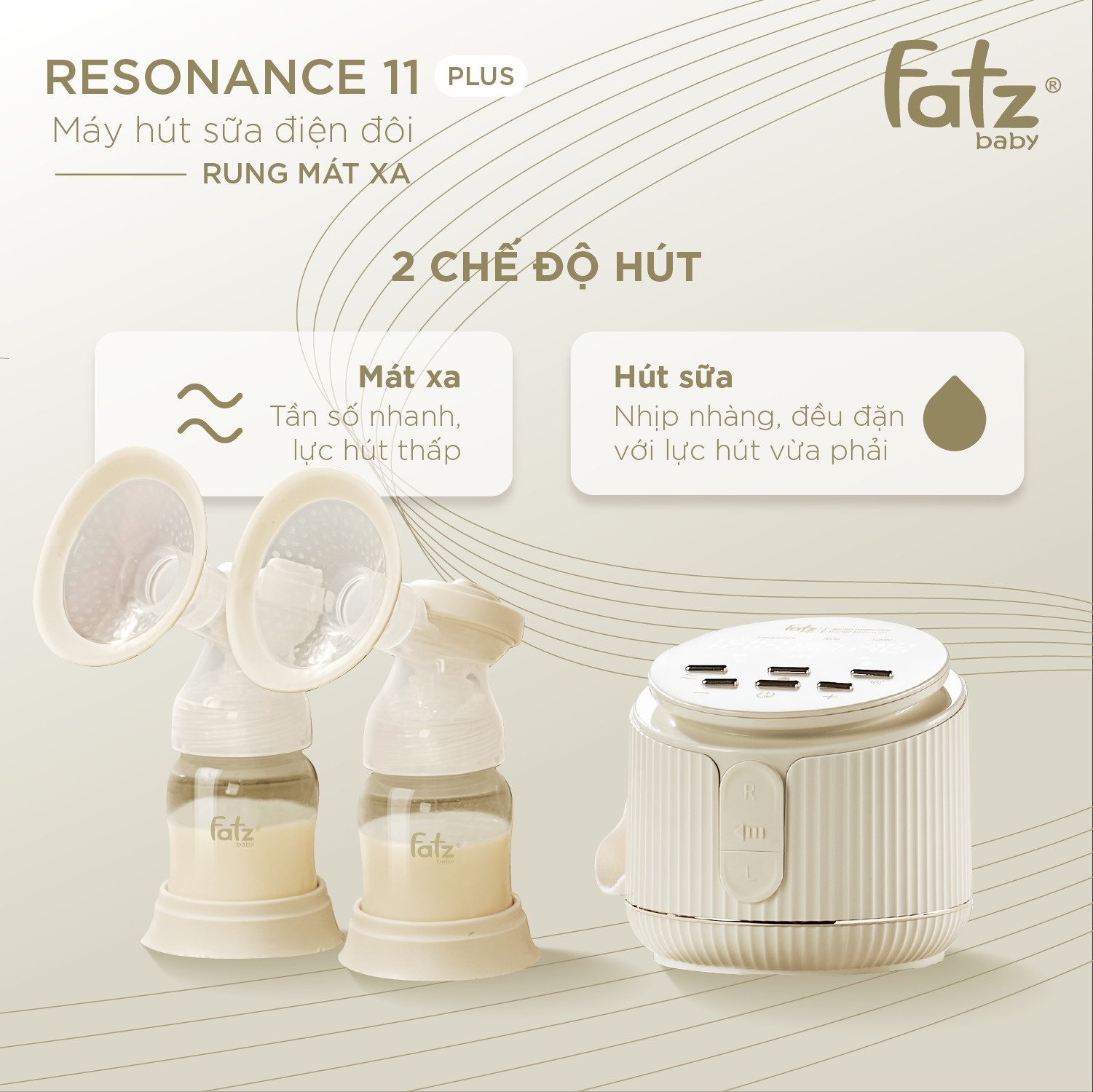 Máy hút sữa điện đôi Resonance 11 Plus FB1230BT