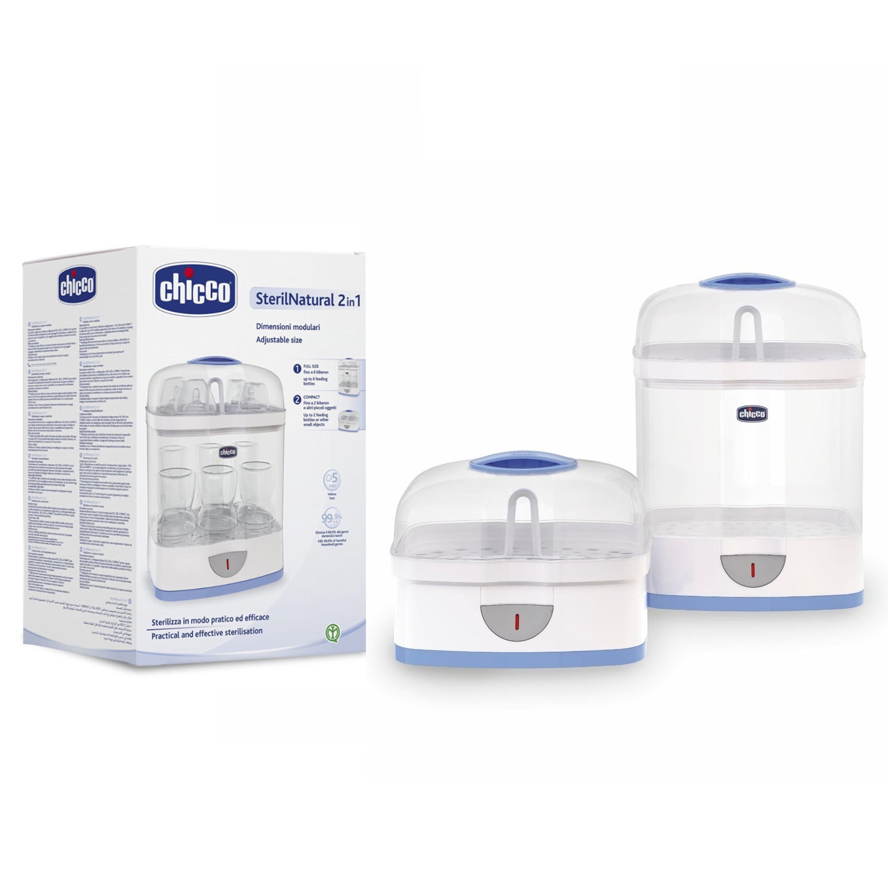 Máy tiệt trùng bình sữa Chicco hình 1