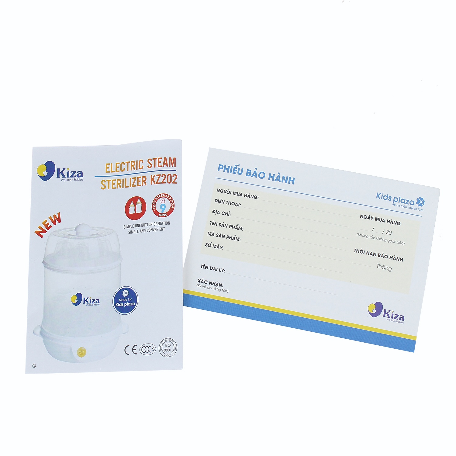 Máy tiệt trùng bình sữa Kiza Electric KZ202  hình 1