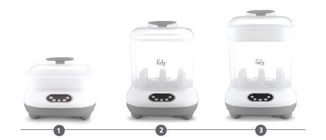 Máy tiệt trùng và sấy khô điện tử Fatzbaby 3in1 hình 3