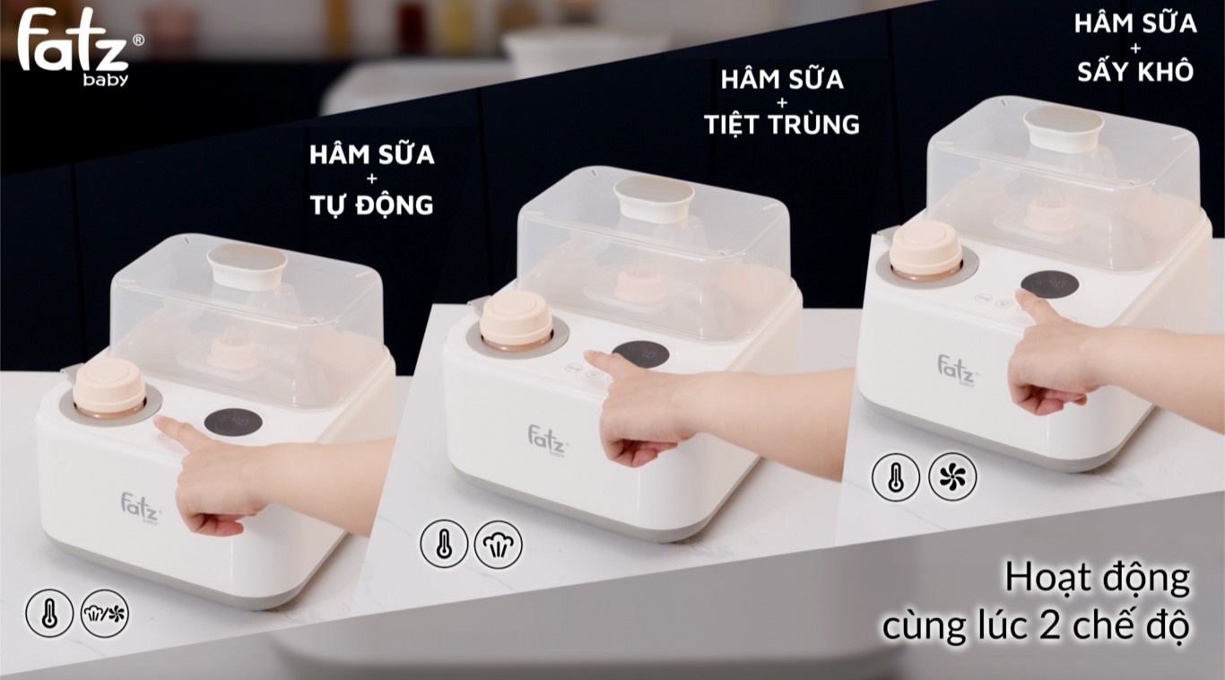 Máy tiệt trùng sấy khô hâm sữa điện tử Fatzbaby FB4320SJ hình 12
